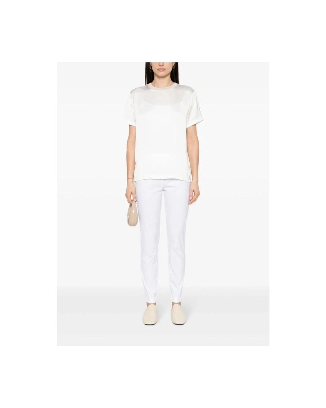 Fabiana Filippi White Slim-Fit Trousers