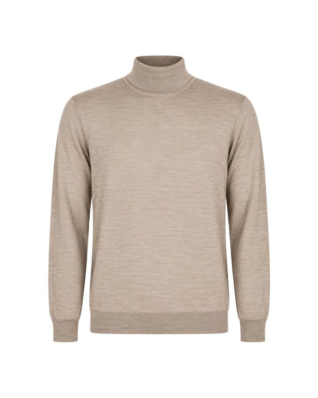Fedeli Brown Turtlenecks for men