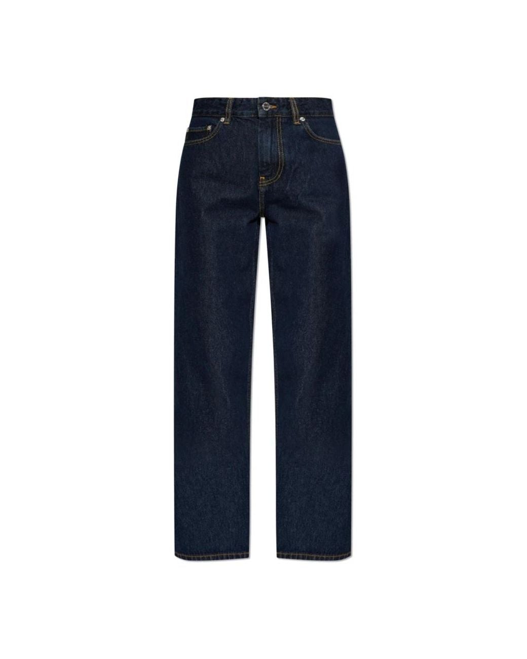 Ganni Blue Straight Jeans