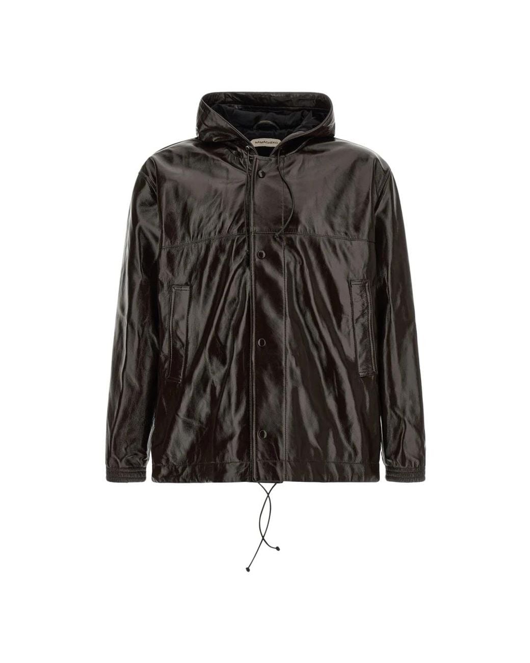NAMACHEKO Black Leather Jackets for men