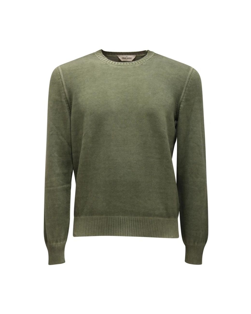 Gran Sasso Green Round-Neck Knitwear for men