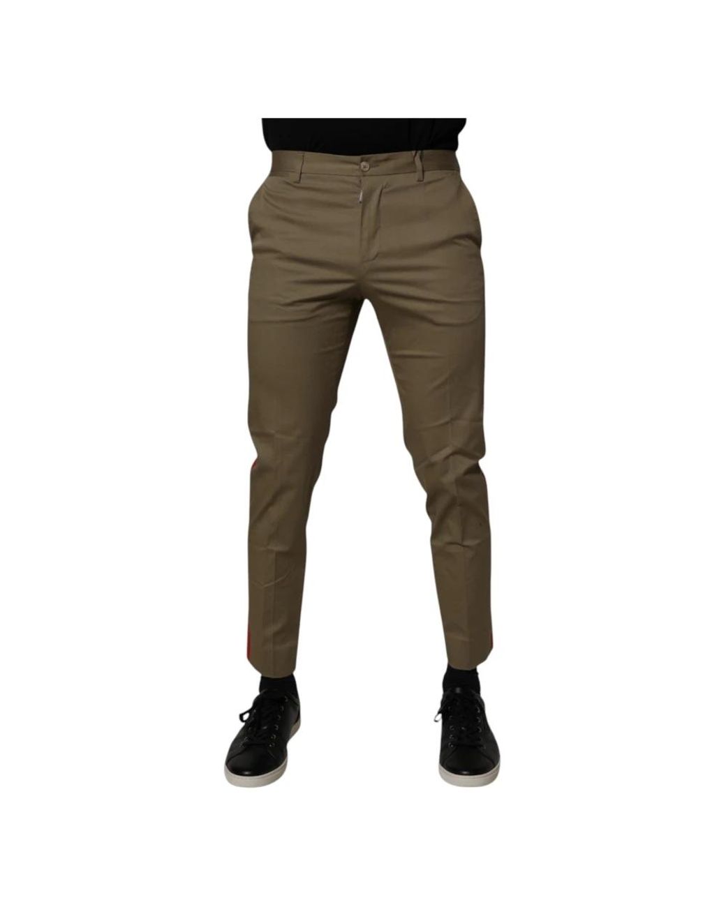 Dolce & Gabbana Gray Chinos for men