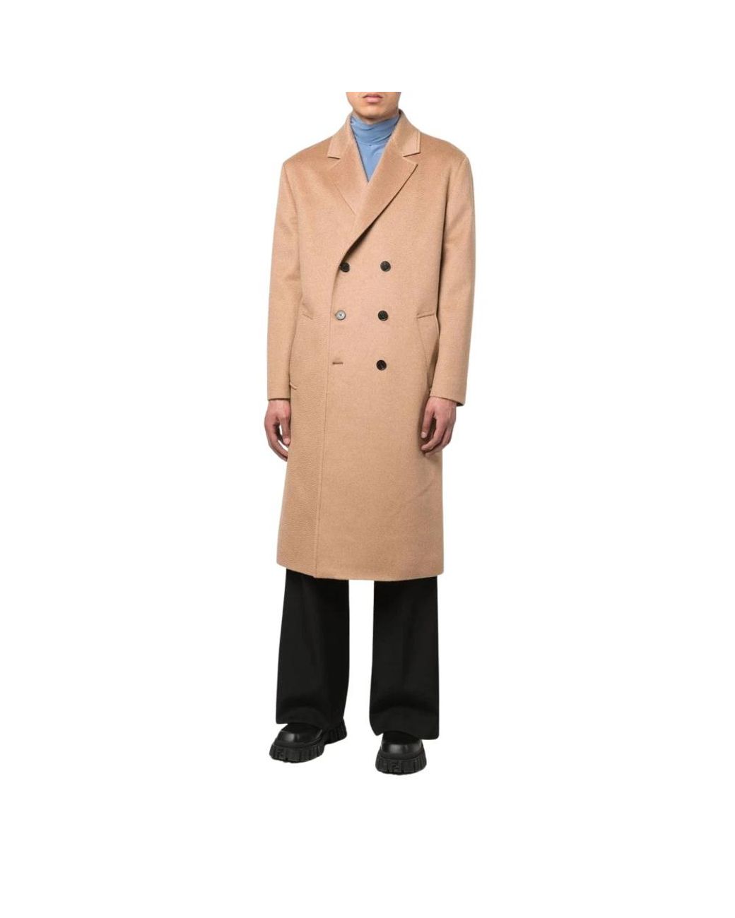 Valentino Natural Double-Breasted Coats for men