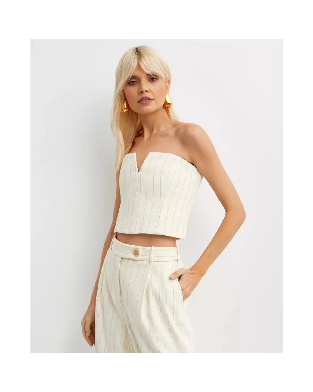 Zimmermann White Sleeveless Tops