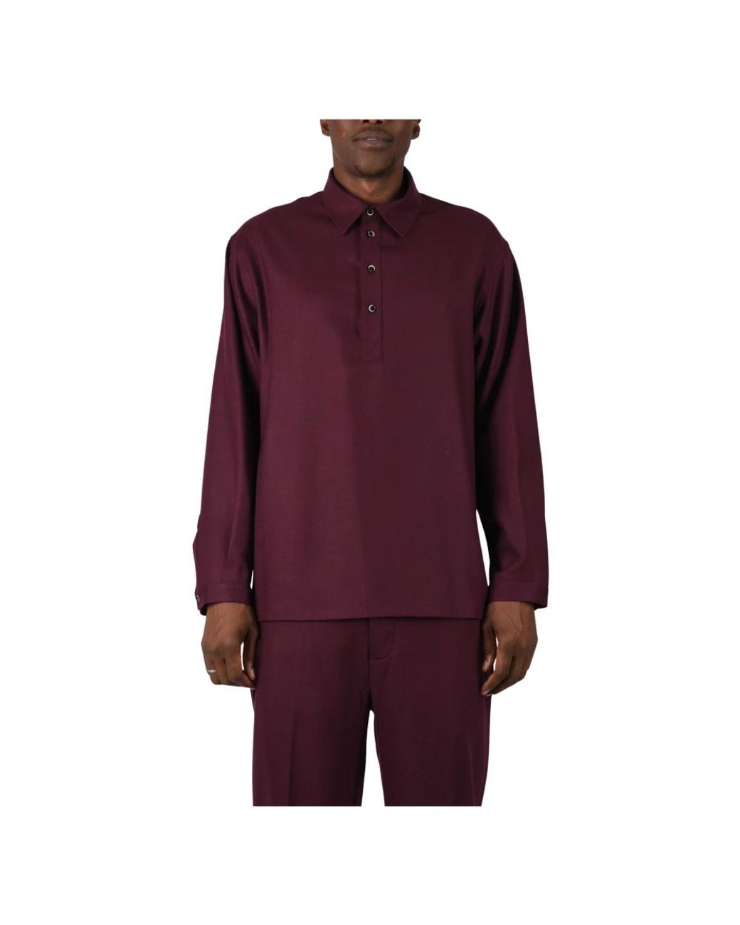 Nine:inthe:morning Purple Casual Shirts for men