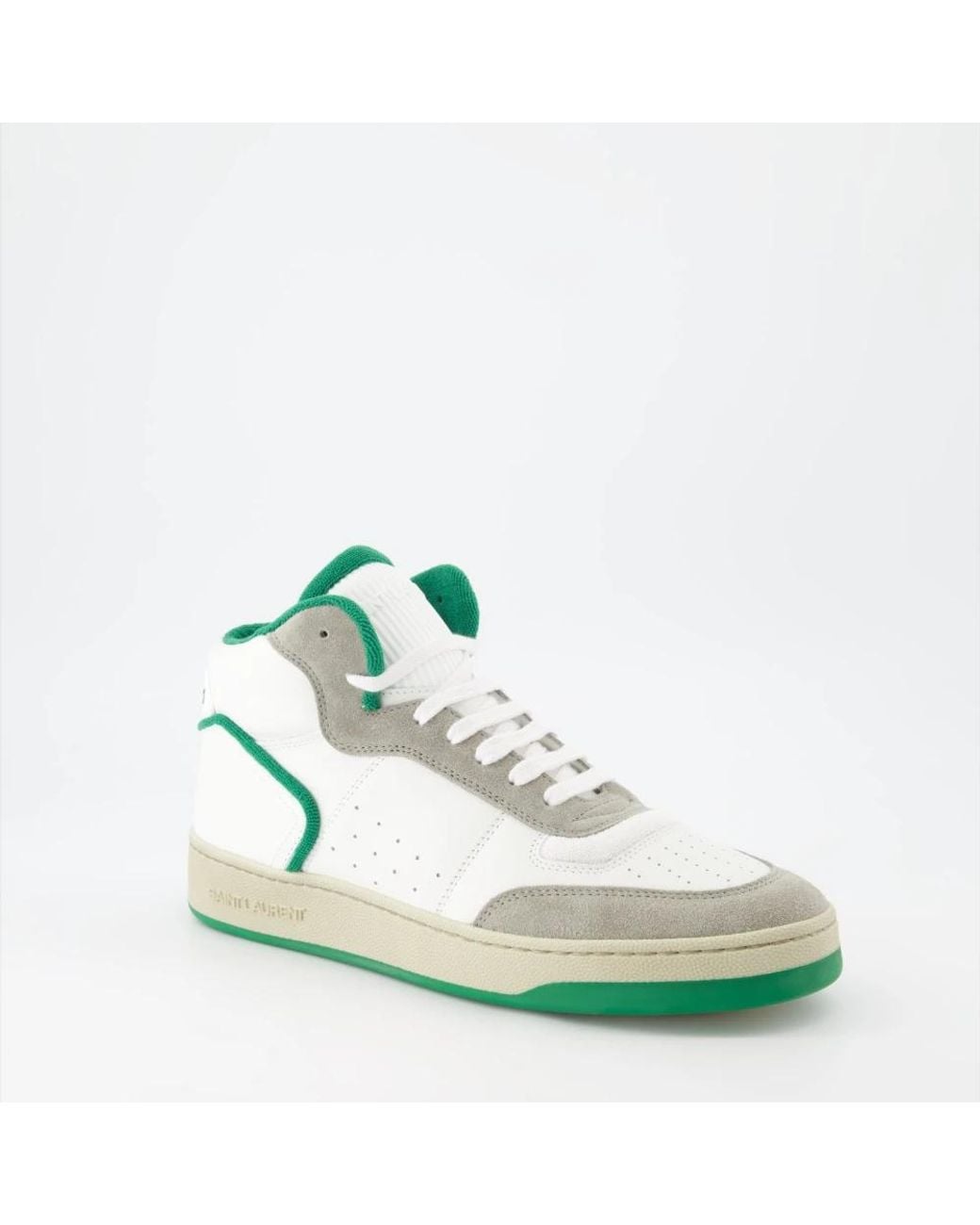 Saint Laurent Schoenen ,Groen ,Leer L80 Sneakers in het Green voor heren