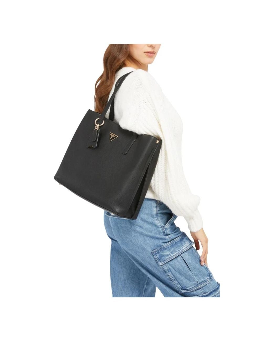 Guess Black Tote Bags