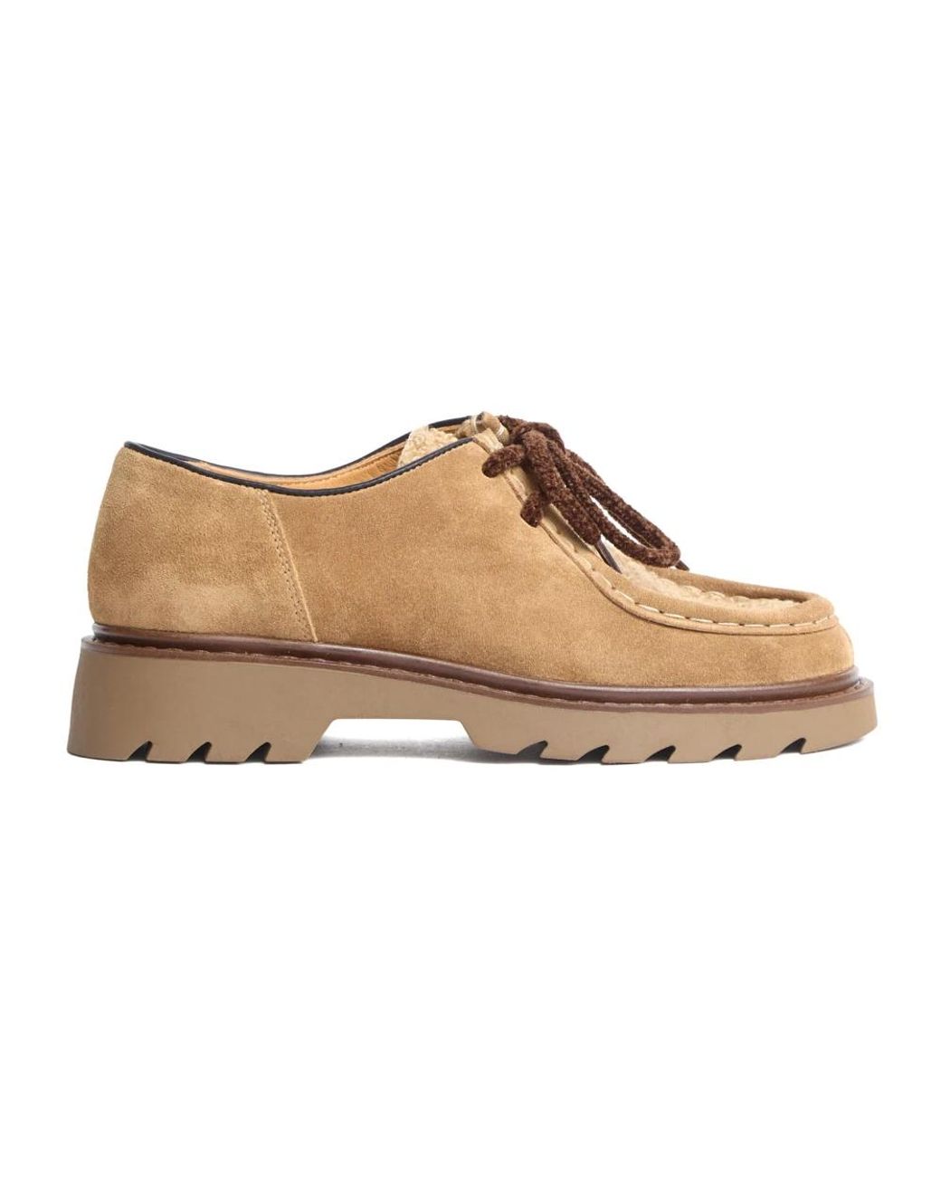 Maze Brown Laced Shoes