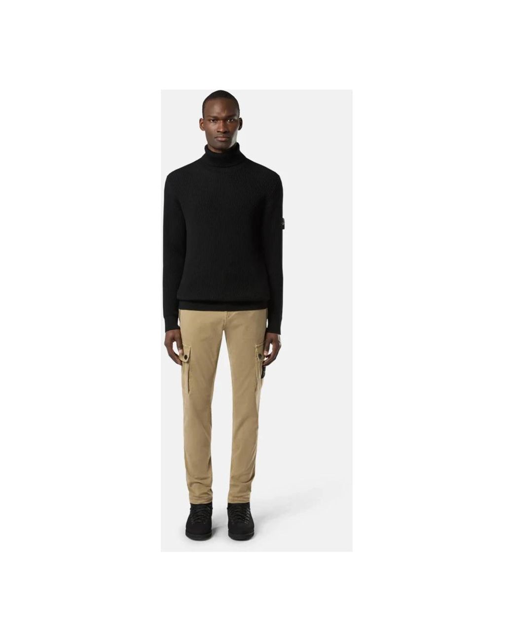 Stone Island Black Turtlenecks for men