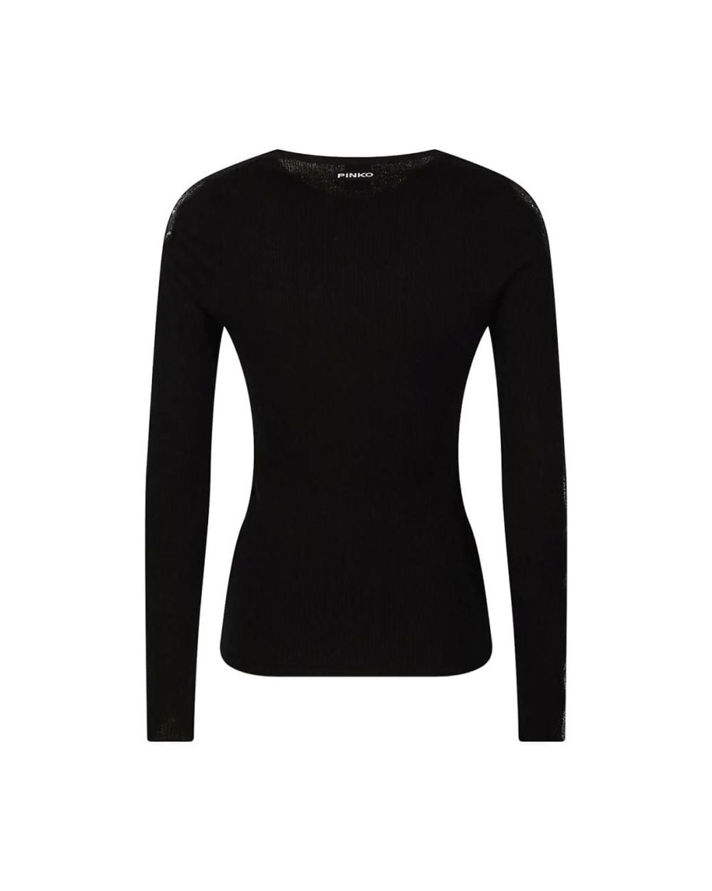 Pinko Black Round-Neck Knitwear