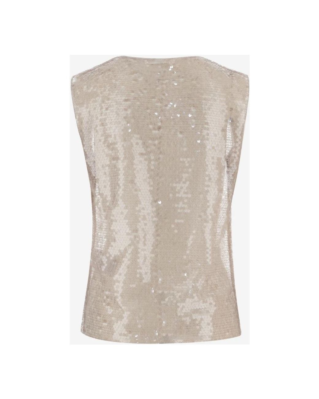Niccolò Pasqualetti Brown Sleeveless Tops