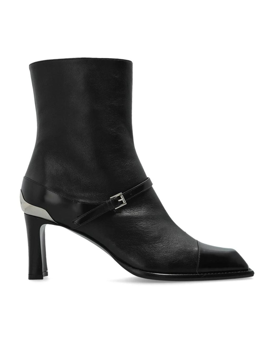 McQueen Black Heeled Boots