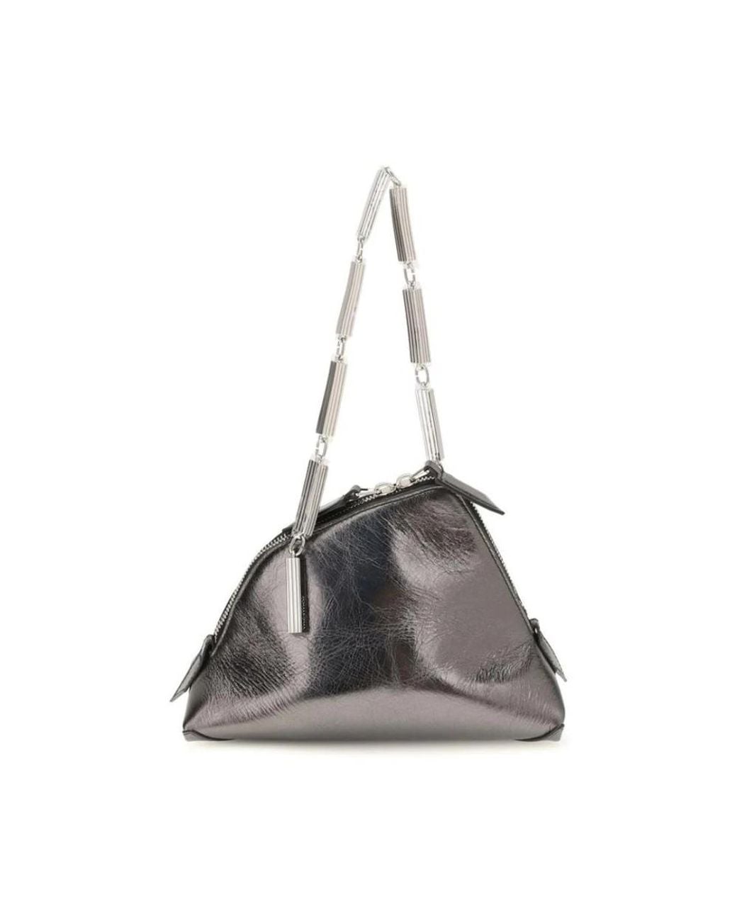 The Attico Gray Shoulder Bags