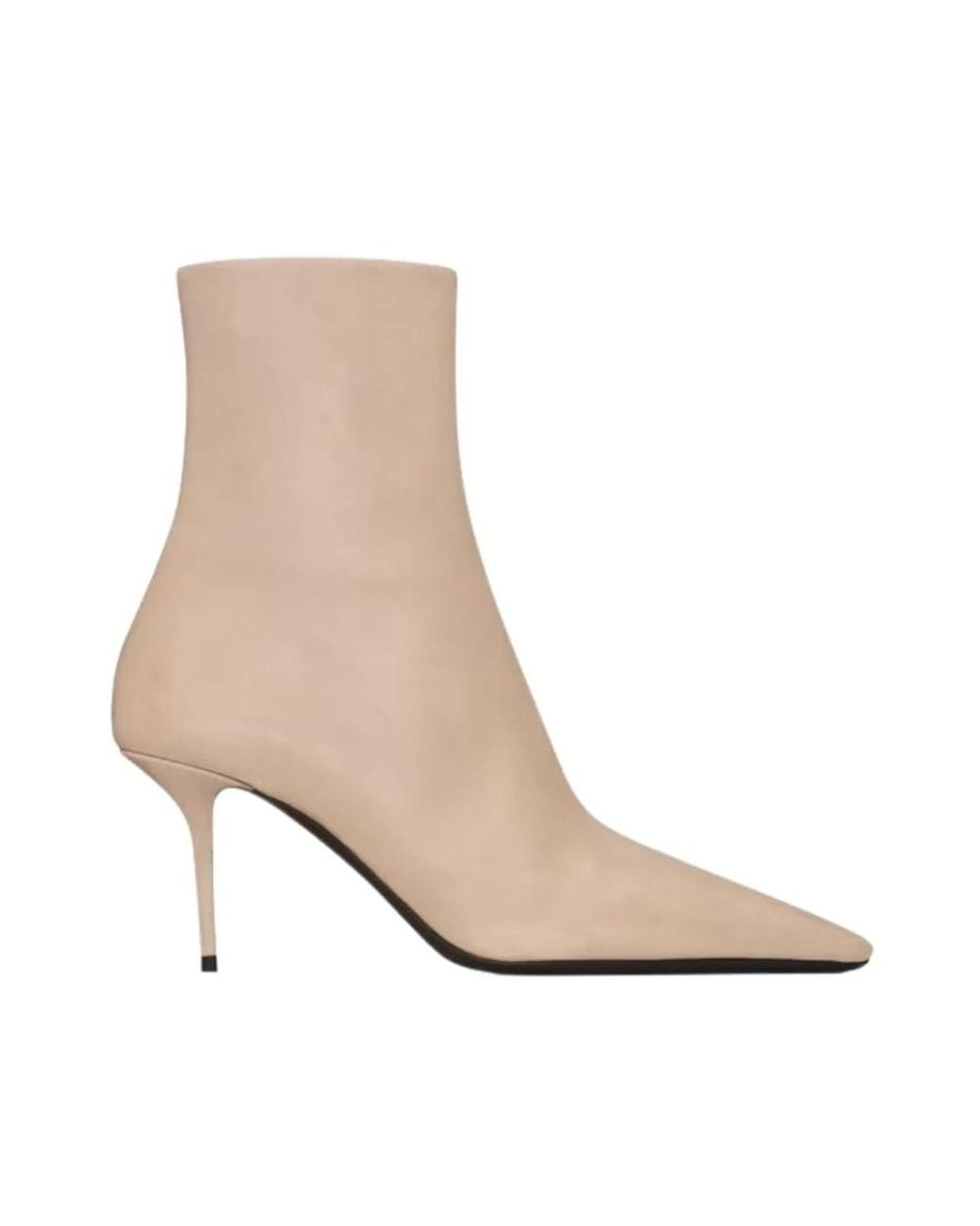 Saint Laurent Natural Heeled Boots