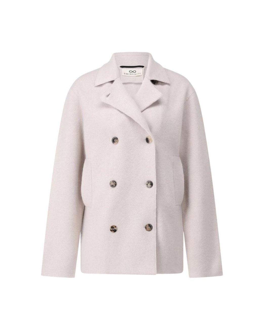 SMINFINITY Natural Double-Breasted Coats