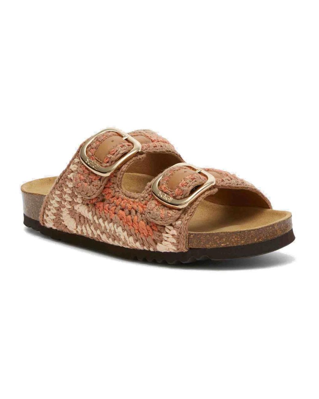 Sliders Scholl en coloris Brown