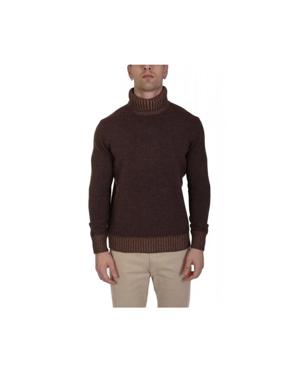 Gran Sasso Brown Turtlenecks for men