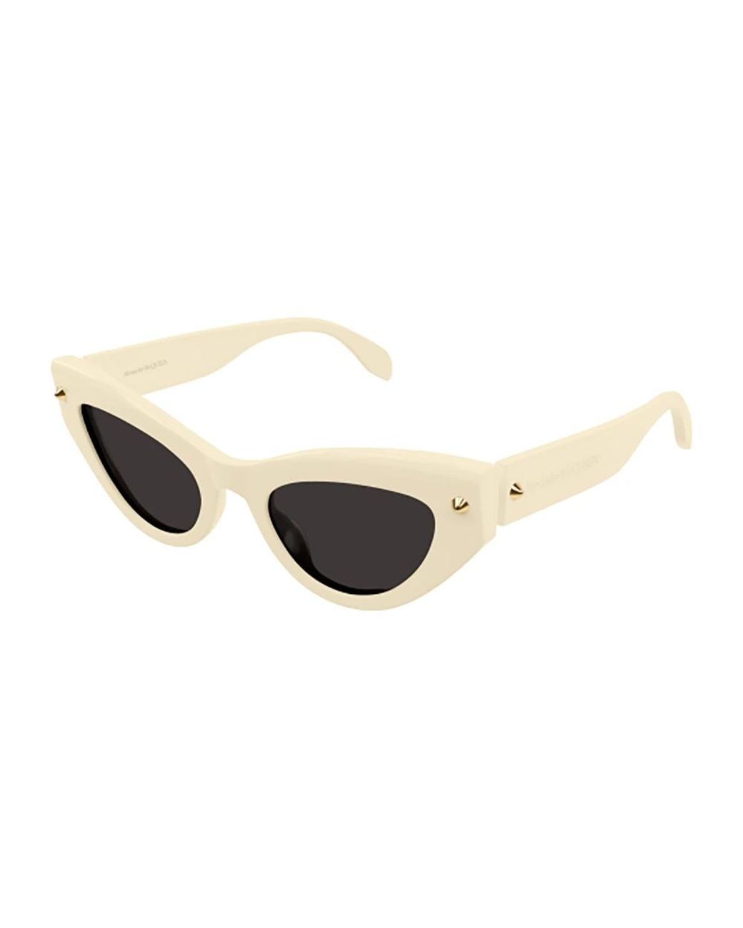 McQueen White Sunglasses