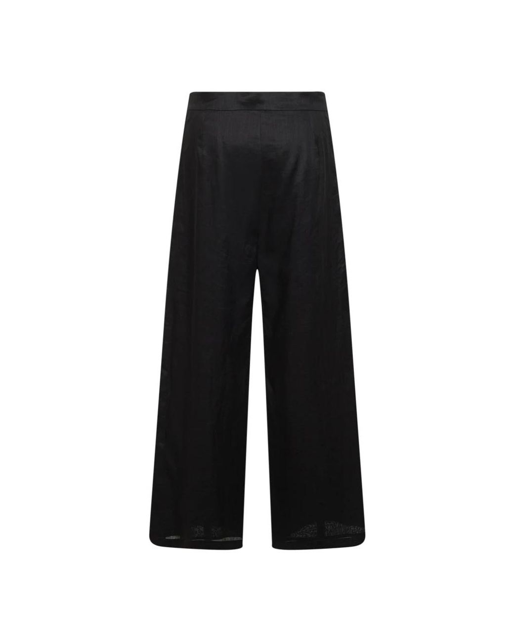 Cropped Trousers Max Mara de color Black