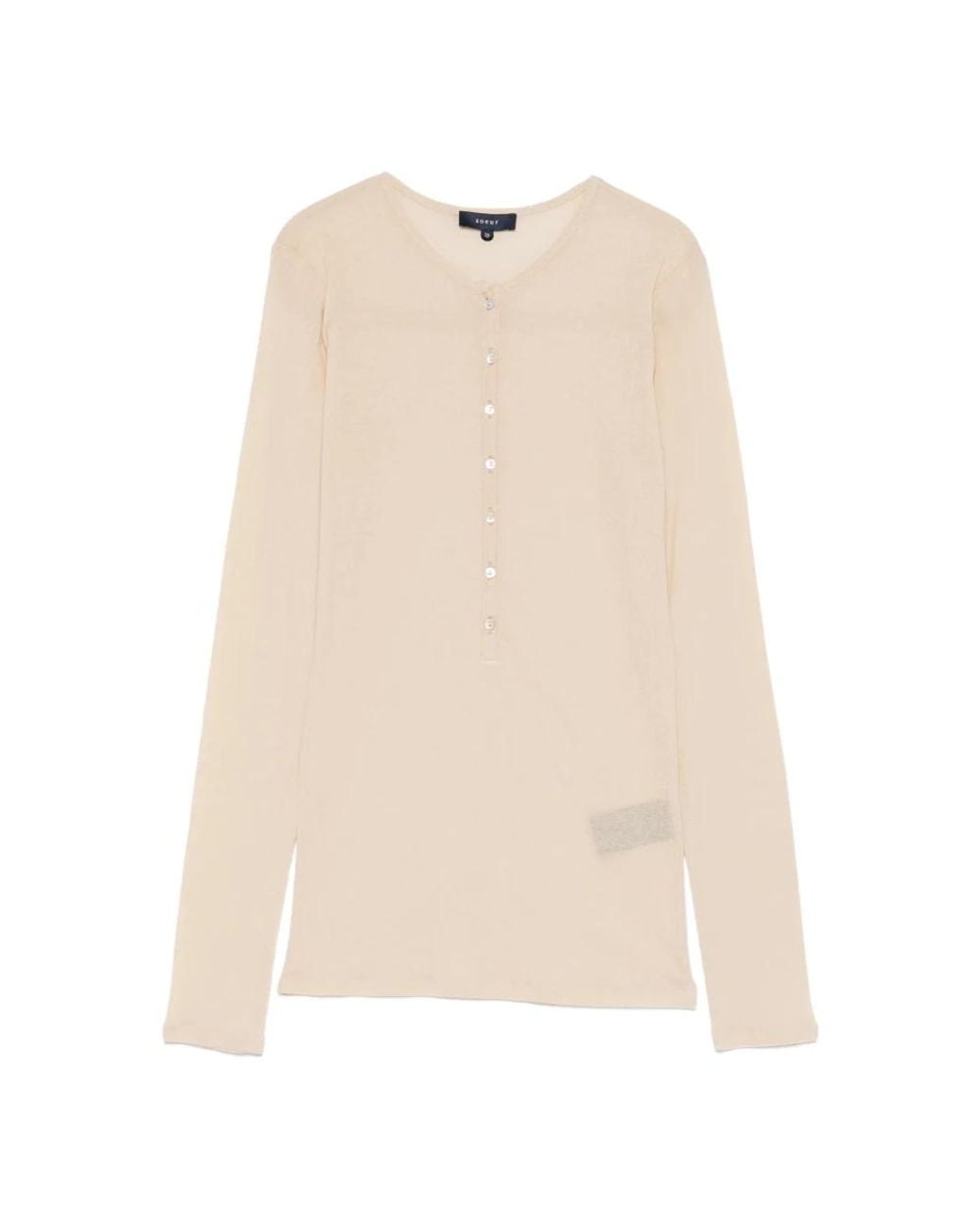 Soeur Natural Round-Neck Knitwear