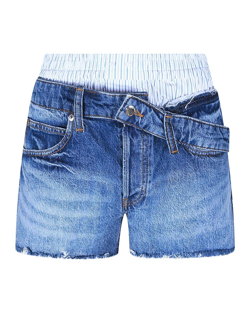 Alexander Wang Blue Denim Shorts