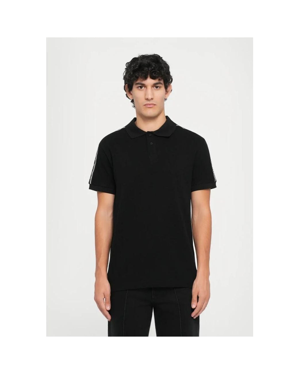 Versace Jeans Couture Black Polo Shirts for men