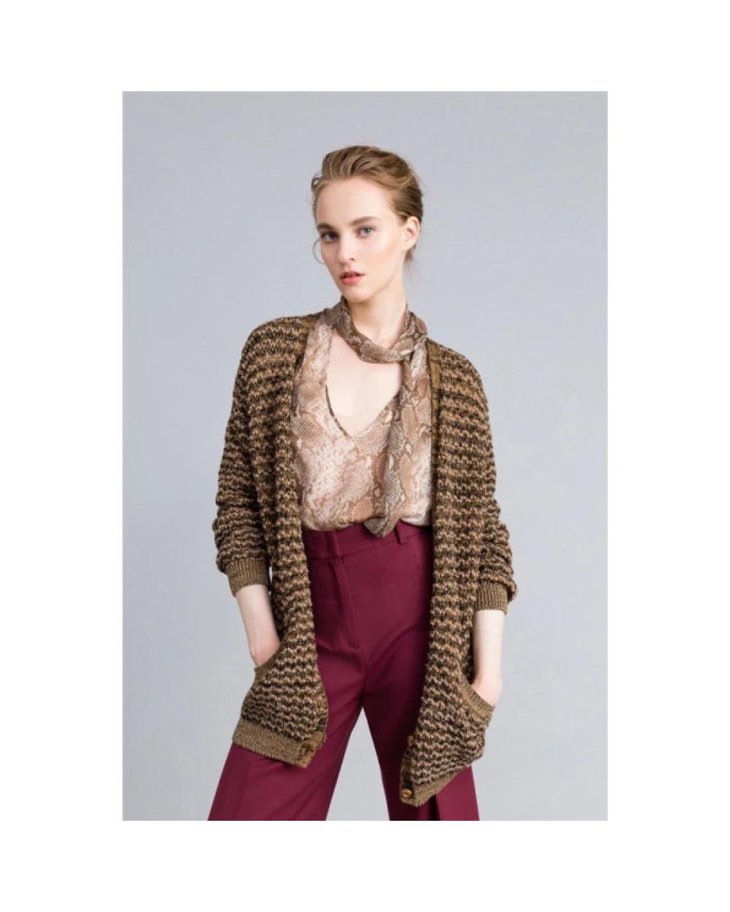 Twinset Brown Cardigans