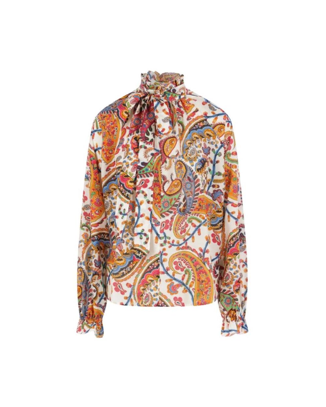 Etro V-Hals Sjaal Blouse in het Pink
