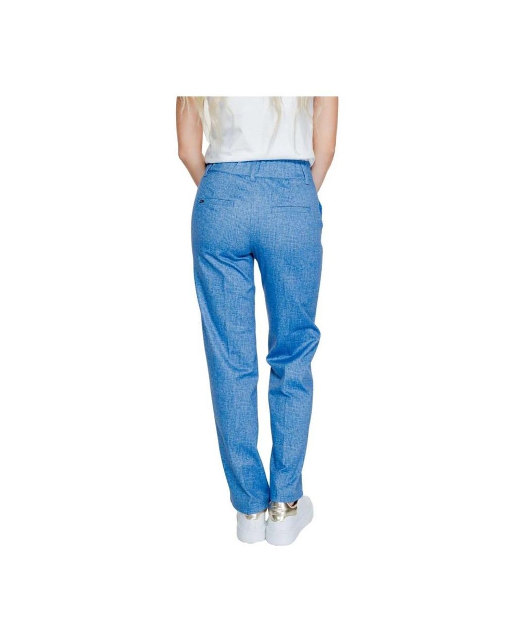 Street One Blue Straight Trousers