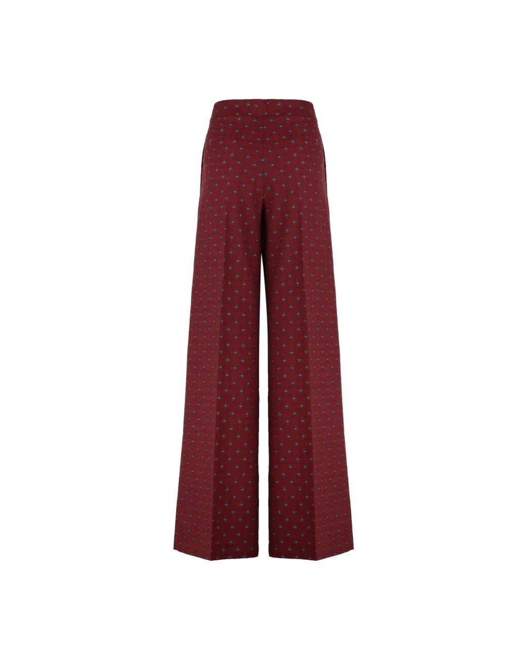 Etro Red Wide Trousers