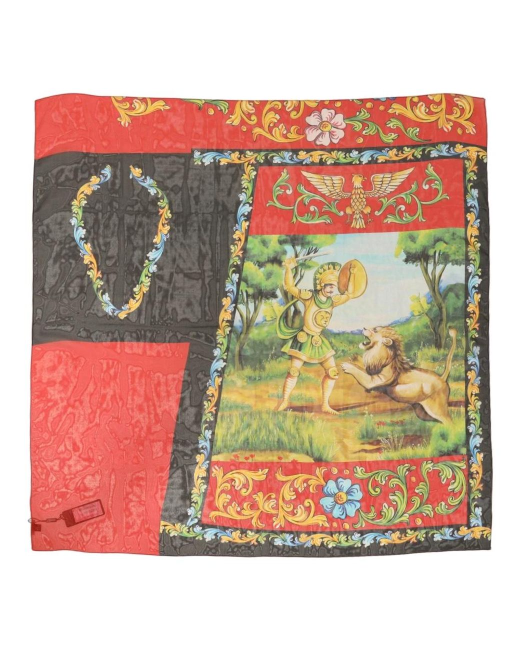 Dolce & Gabbana Red Silk Scarves