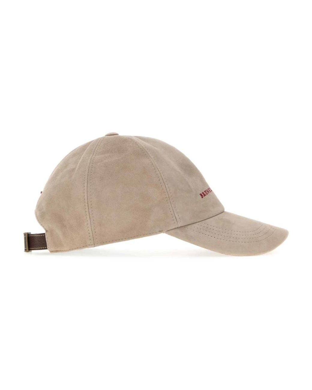 Brunello Cucinelli Natural Baseballkappe Mit Logo