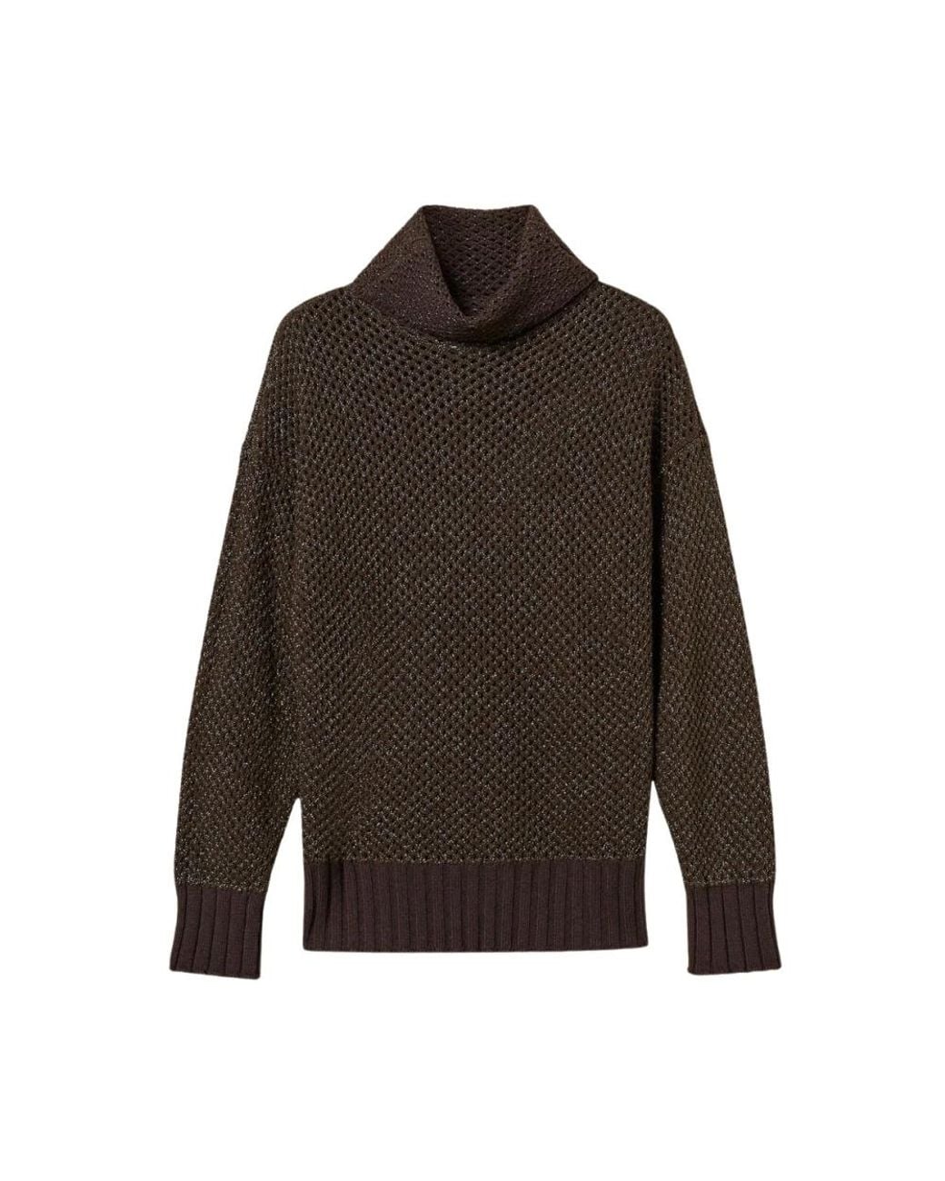 Twinset Brown Turtlenecks