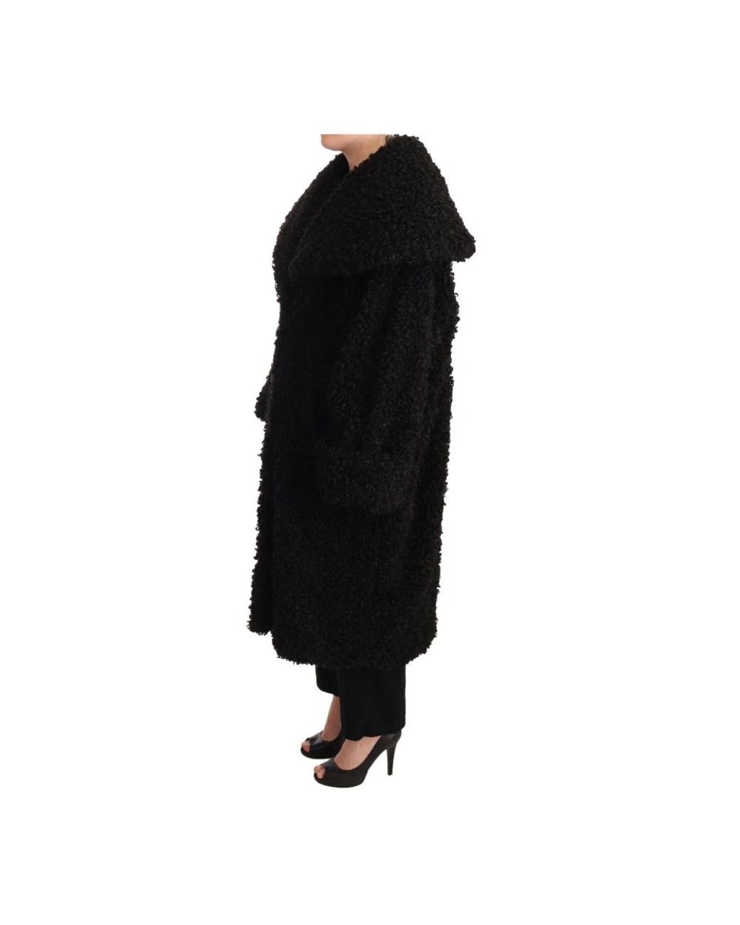 Dolce & Gabbana Black Single-Breasted Coats