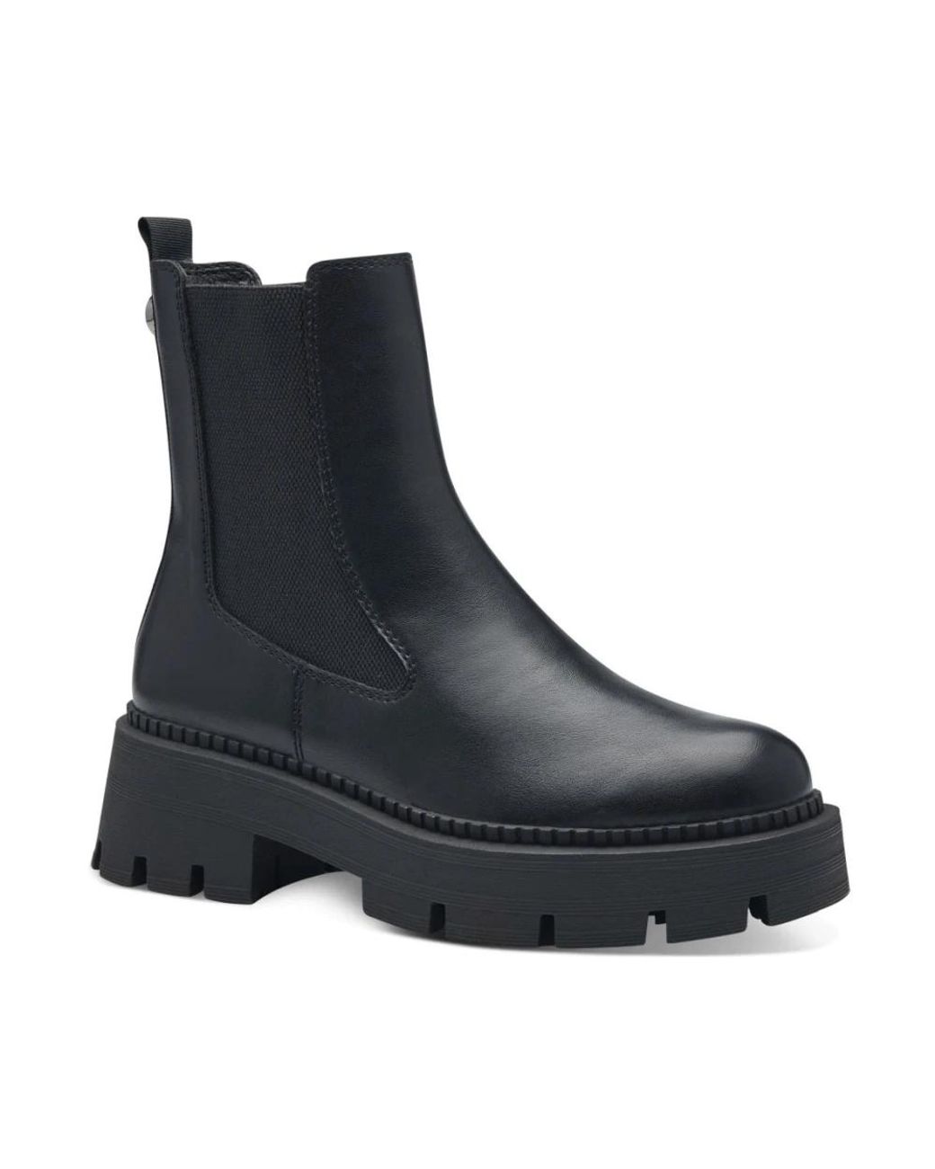 Tamaris Black Chelsea Boots