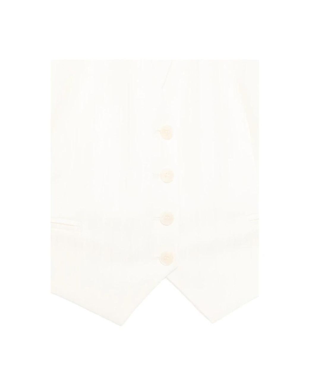 Patrizia Pepe White Waistcoats