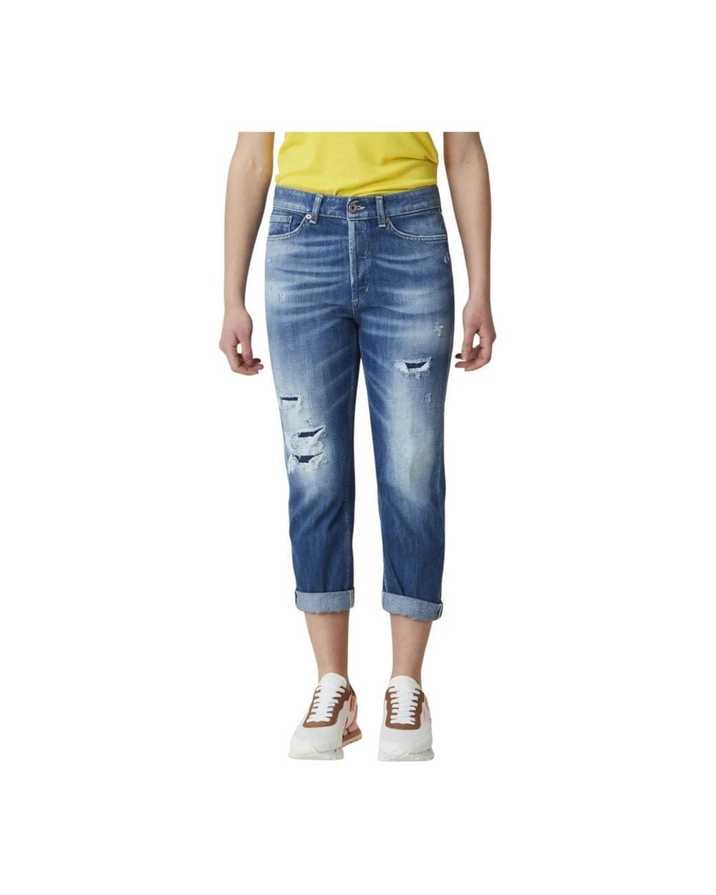 Dondup Blue Cropped Jeans