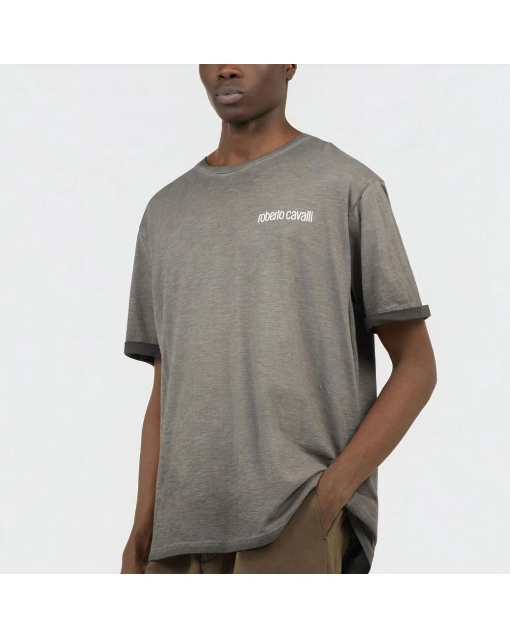 Roberto Cavalli Gray T-Shirts for men