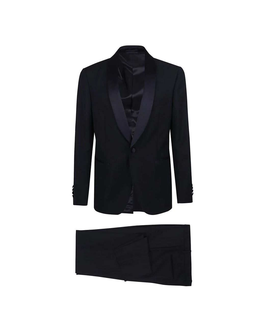 Lardini Black Single Breasted Suits for men