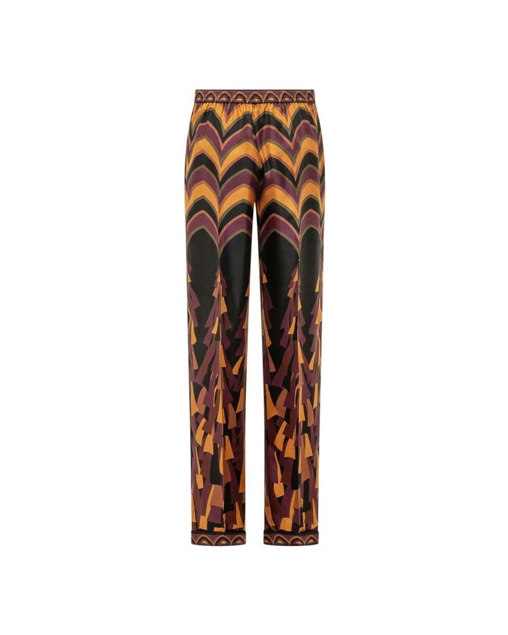 Emilio Pucci Brown Straight Trousers