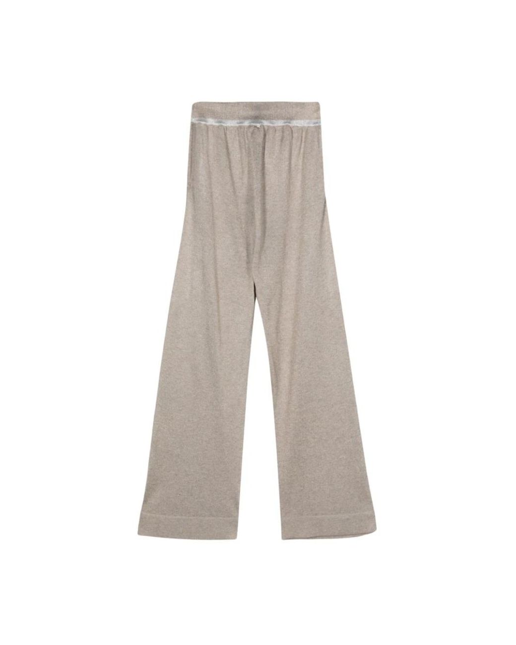 Lorena Antoniazzi Gray Wide Trousers