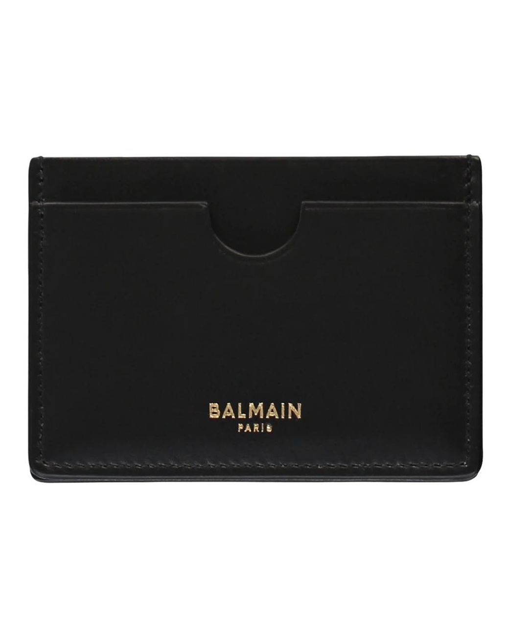 Balmain Accessoires ,Zwart ,Leer Elegante Kaarthouder in het Black