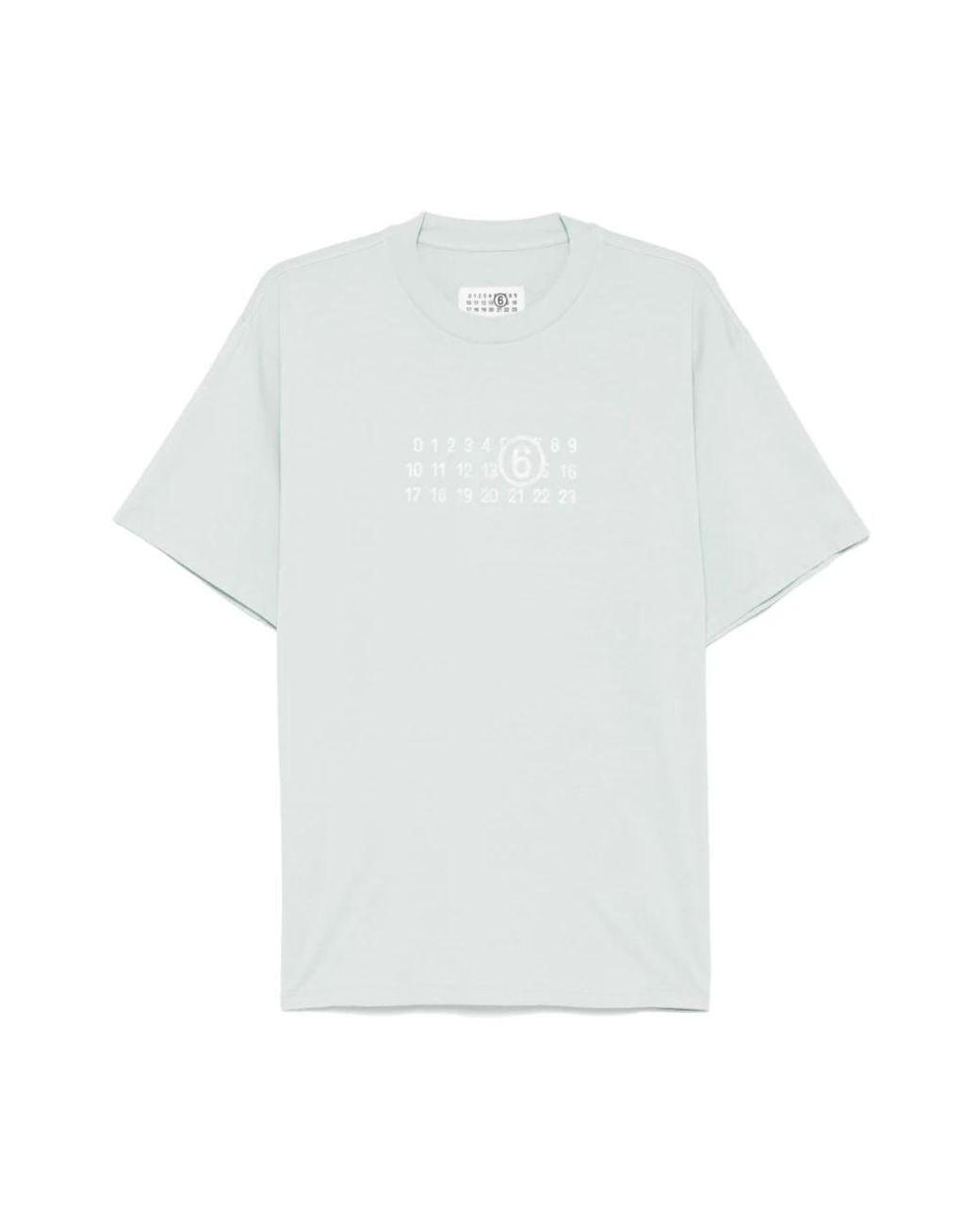 MM6 by Maison Margiela White T-Shirts