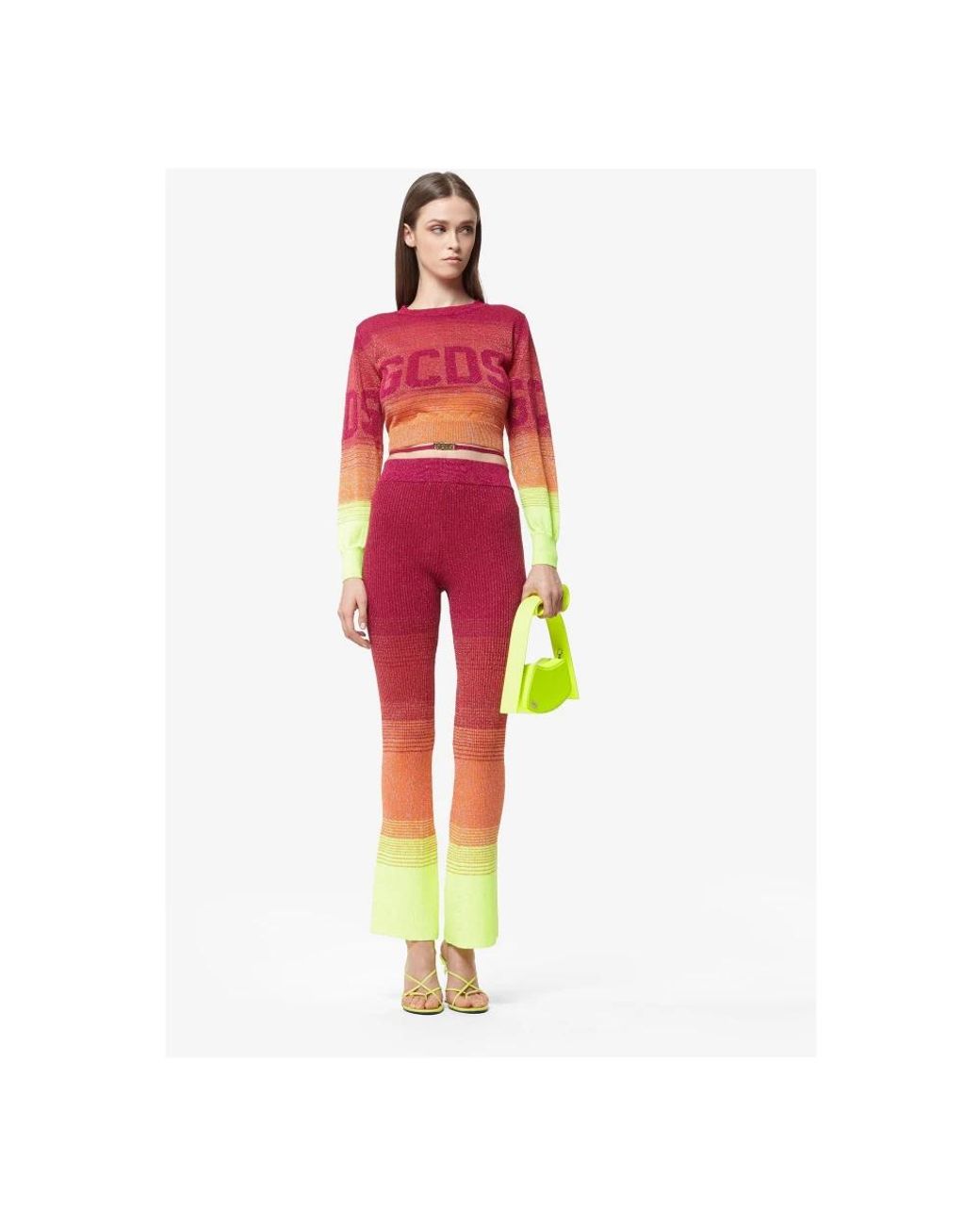 Gcds Red Round-Neck Knitwear