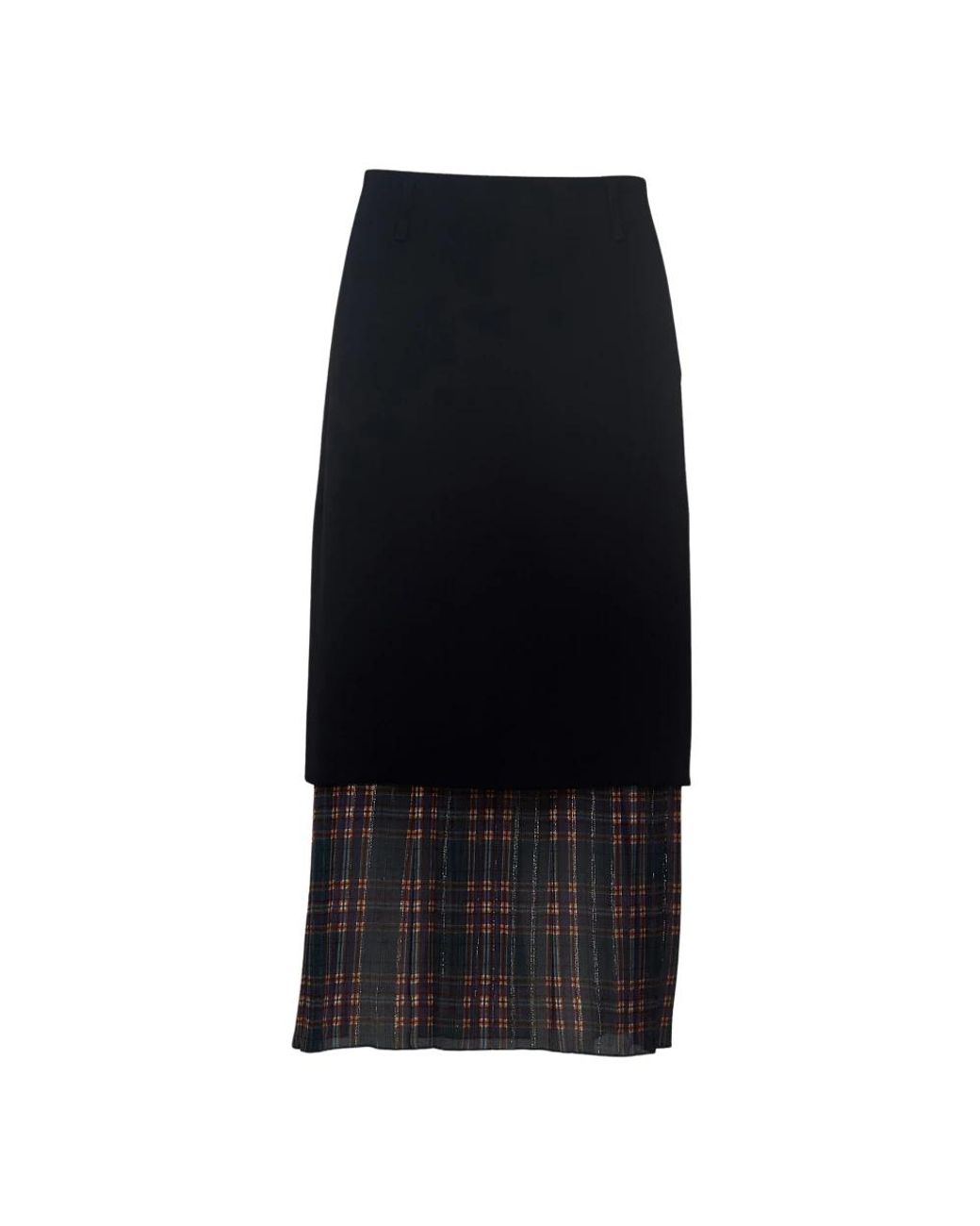 Dries Van Noten Black Midi Skirts