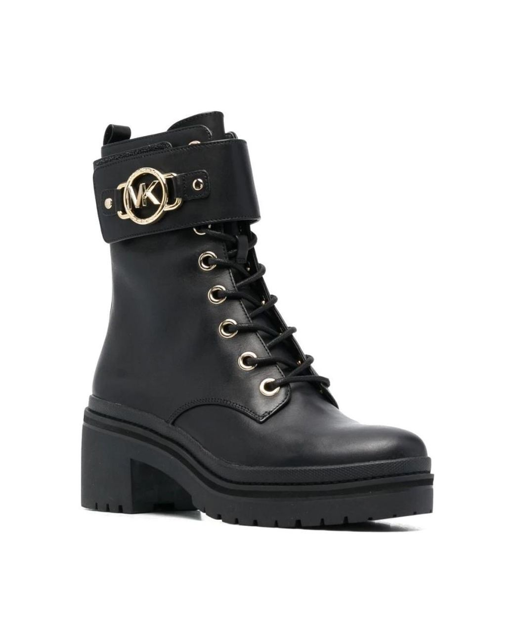 Michael Kors Black Rory Lace Up Bootie