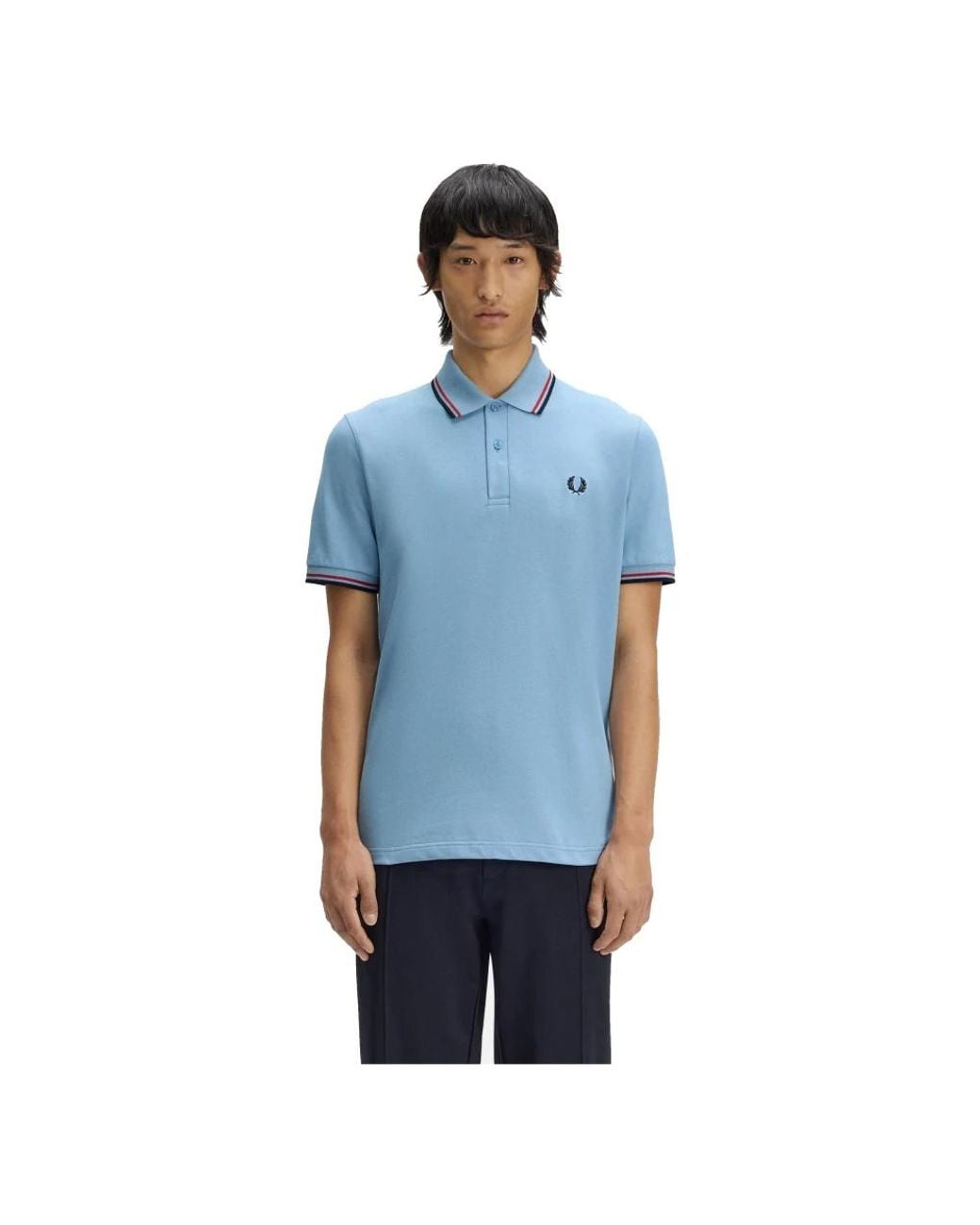 Polo Shirts Fred Perry de hombre de color Blue