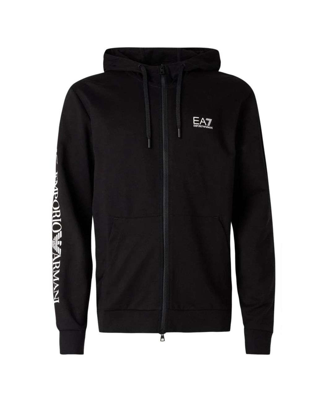 Zip-Throughs EA7 pour homme en coloris Black
