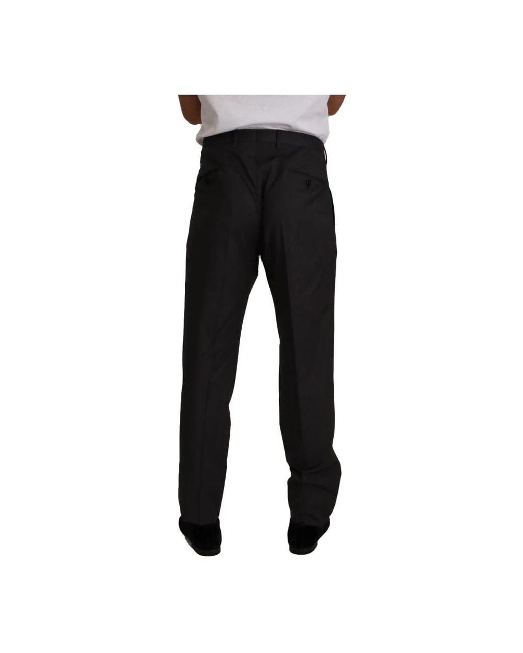 Dolce & Gabbana Black Slim-Fit Trousers for men