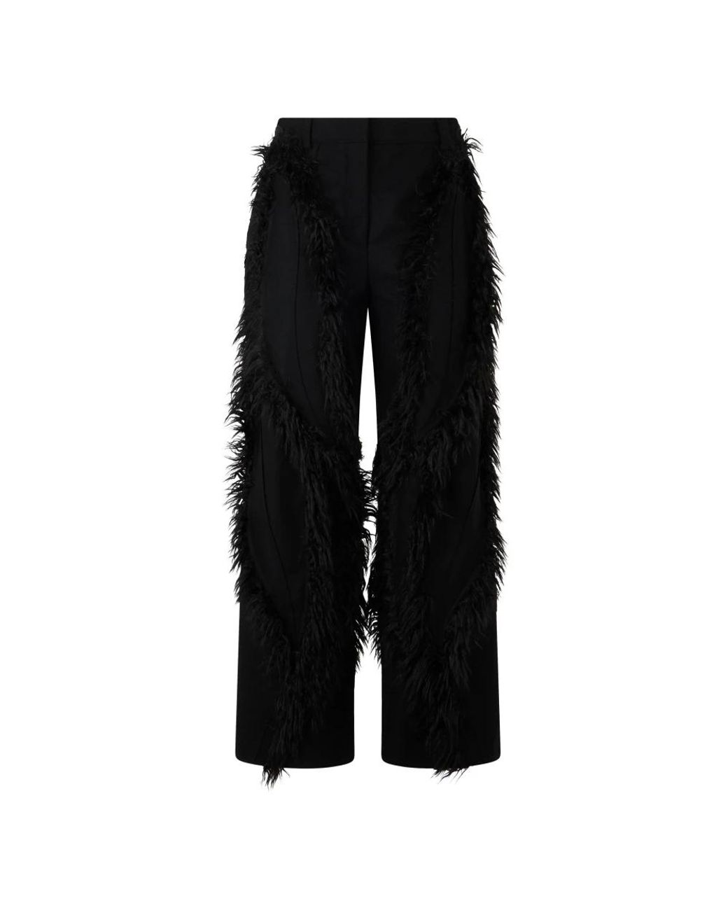 Alberta Ferretti Black Wide Trousers